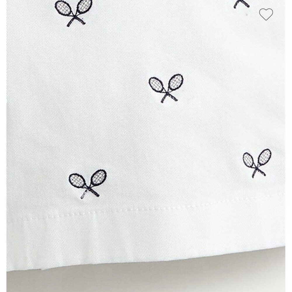 J. Crew White Embroidered Chino Shorts WOMEN'S SZ 10 Tennis Preppy Country Club - Picture 10 of 11
